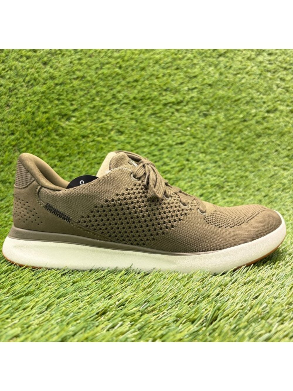 Kizik Lima Womens Size 9D Men 7.5 Olive Green Athletic Hands Free Shoes Sneakers